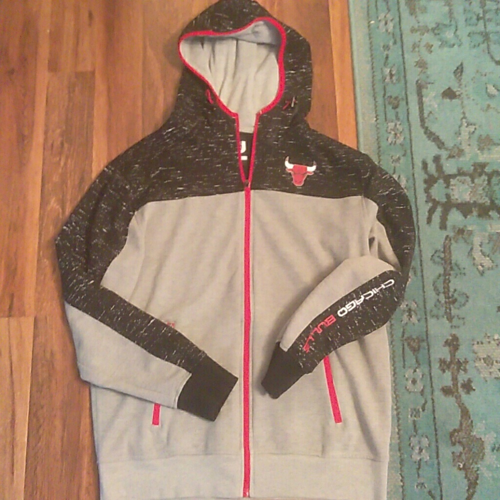 Mens Bulls Hoodie Jacket